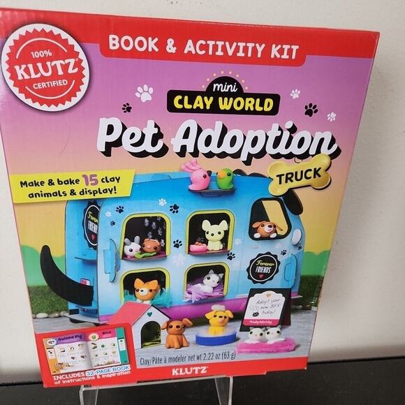 Klutz Mini Clay World Pet Adoption Truck Book & Activity Kit - Picture 1 of 5